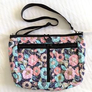 Handmade quilted floral bag
